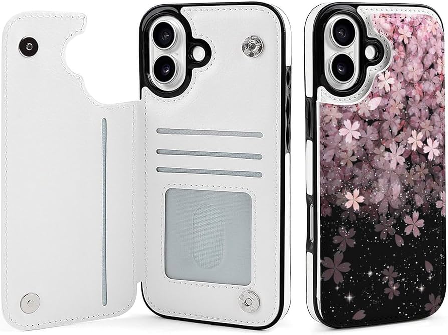 Amazon.co.jp: IPhone16 ケース 手帳型 さくら 桜柄 iPhone 16 Plus