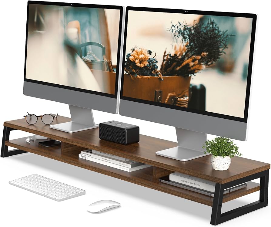 Amazon.co.jp: Fenge モニター台 卓上 デスクシェルフ モニター