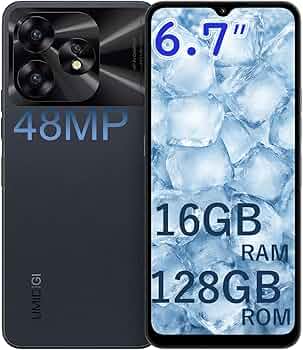 Amazon | UMIDIGI A15C スマホ 本体 SIMフリー Android 16GB RAM+128GB