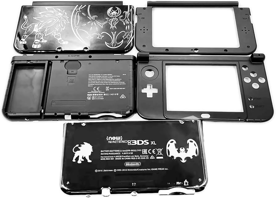 Amazon.co.jp: 限定ブラック New3DSXL 予備ハウジングケースシェル 5