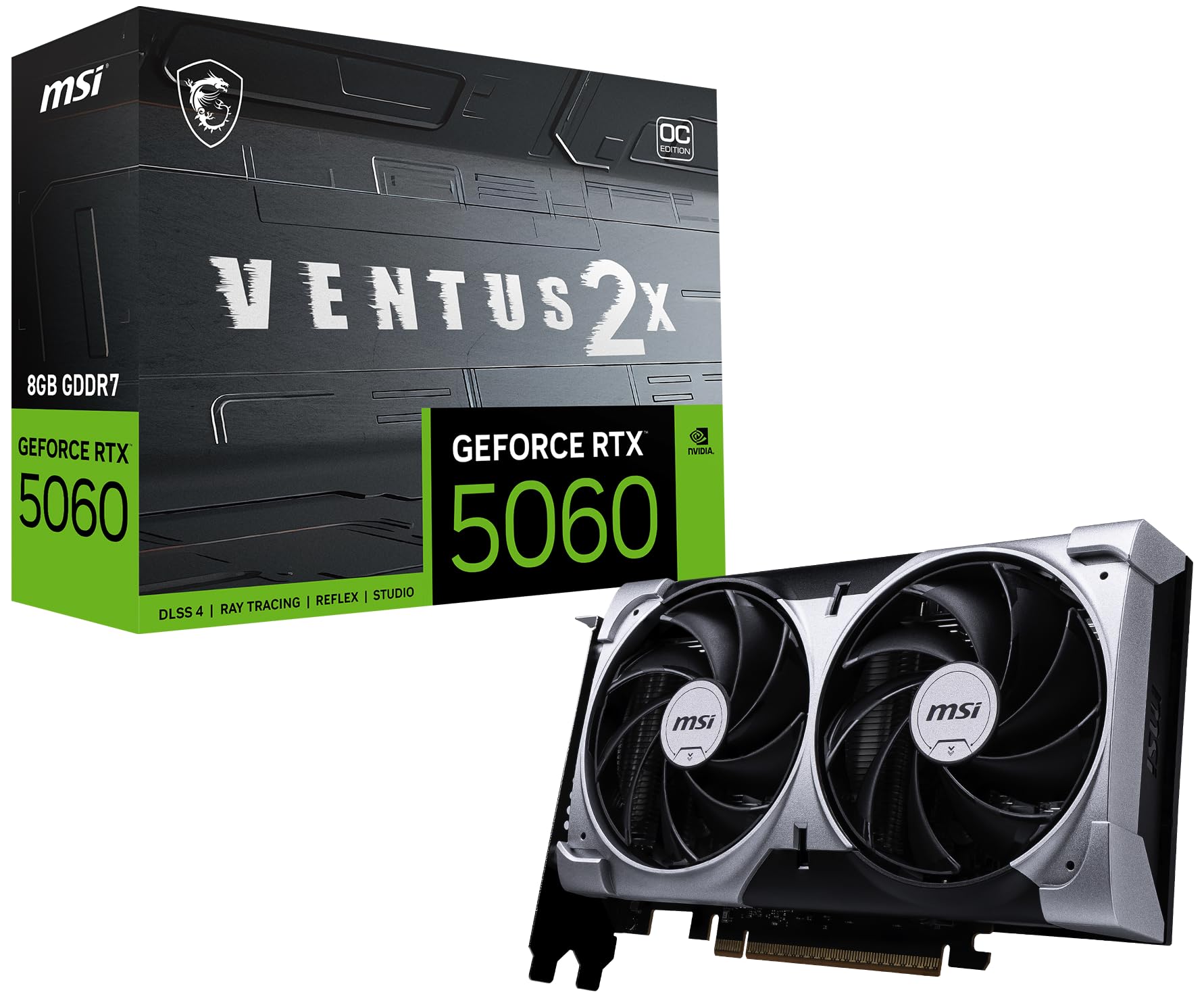 Amazon.com: msi Gaming RTX 5060 8G Ventus 2X OC Graphics Card (8GB