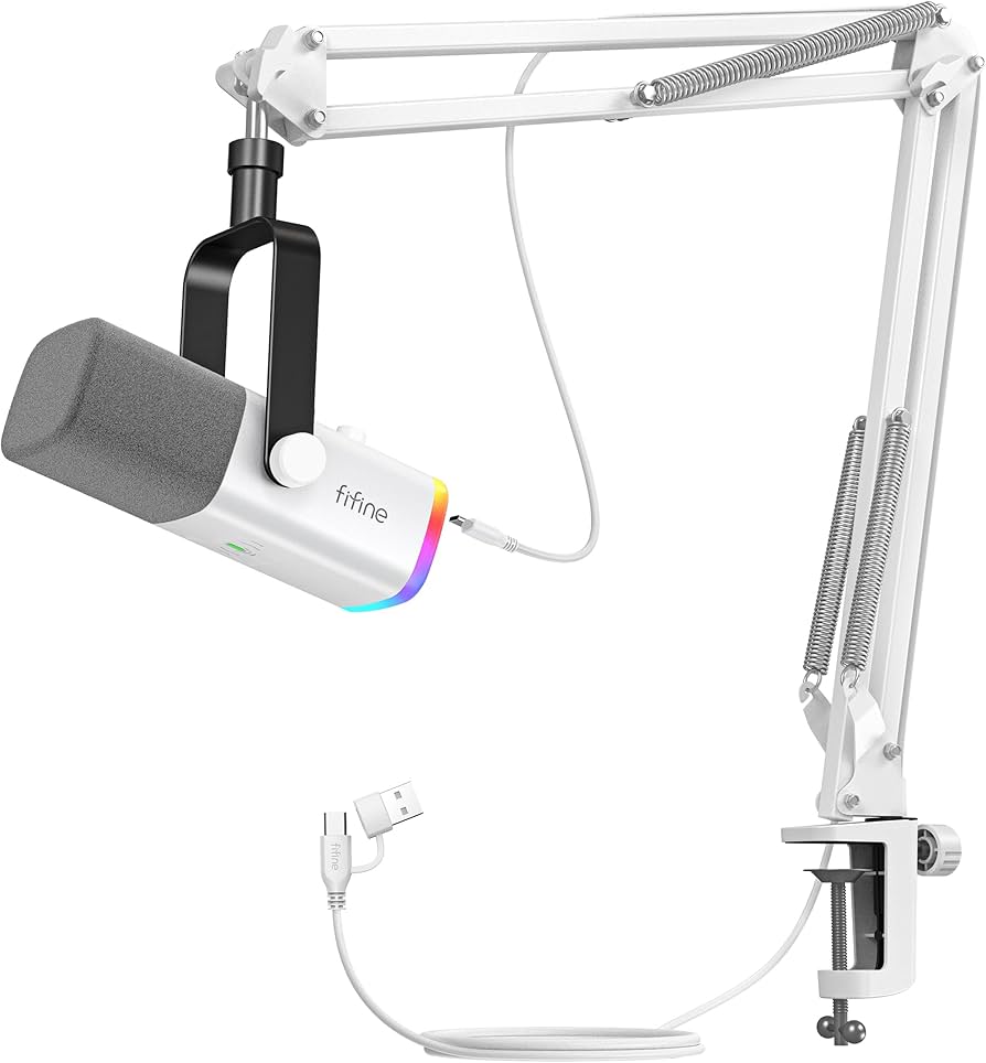 Amazon.co.jp: FIFINE XLR/USB ゲーミングマイクセット ストリーミング