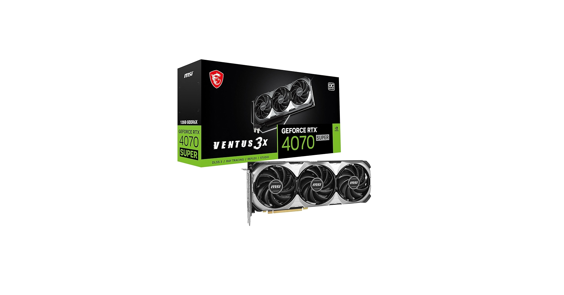 Amazon.com: MSI Gaming RTX 4070 Super 12G Ventus 3X OC Graphics