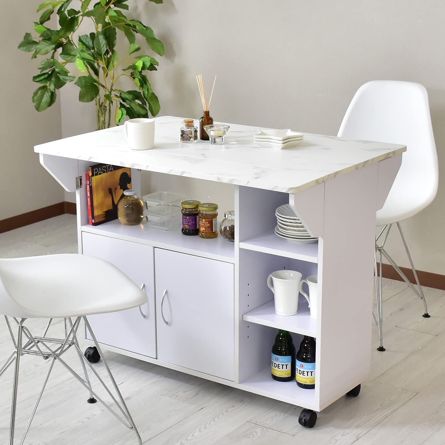 Amazon｜DORIS ドリス キッチンワゴン カウンターテーブル キッチン