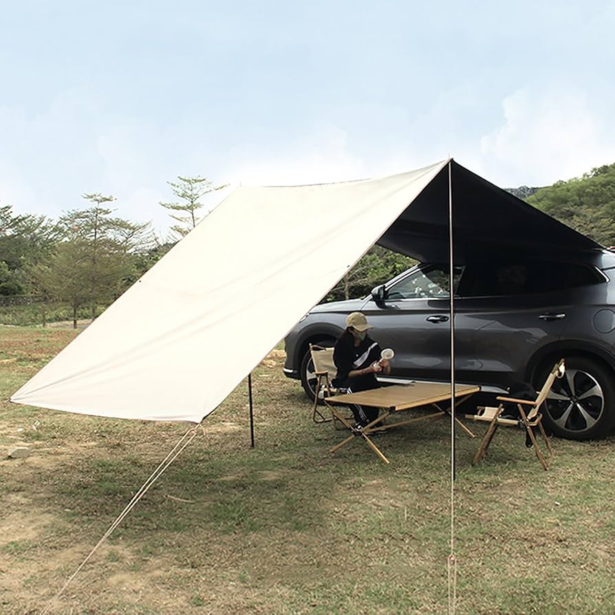 Amazon.co.jp: 車用サイドタープ キャンプ テント用タープ レイン
