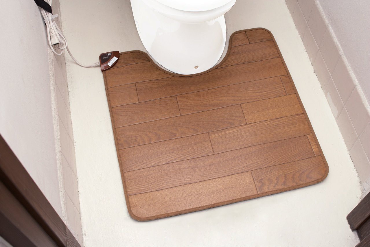 Amazon | 椙山紡織 日本製 ホットトイレマット ダークブラウン