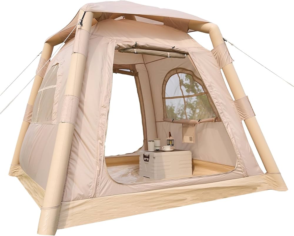 Amazon.co.jp: 【空気を入れるだけ、簡単設営。】 エアーテント 大型