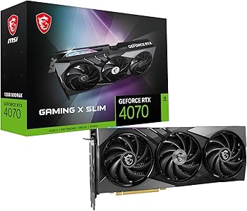 Amazon | MSI GeForce RTX 4070 GAMING X SLIM 12G グラフィック