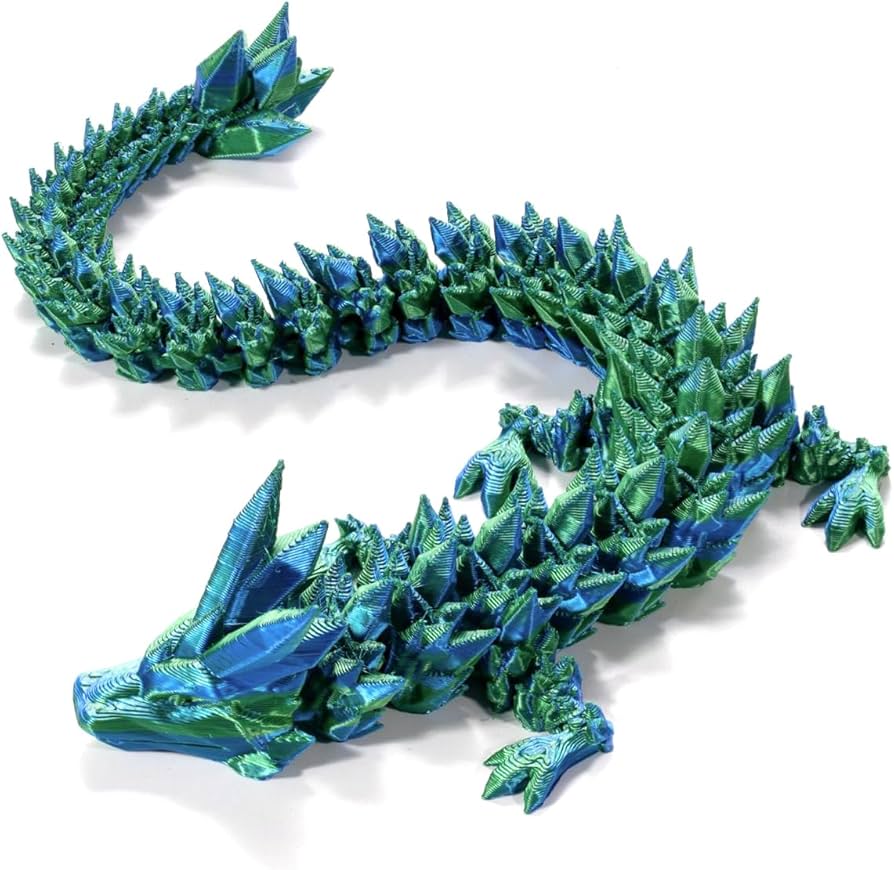Amazon | Shilkare 3Dプリントドラゴン フィジェットトイ クリスタル