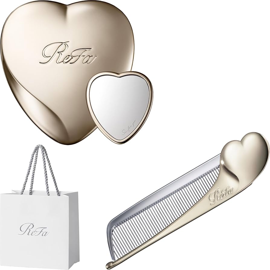 Amazon | リファハートミラー/ReFa HEART MIRROR (シャンパンゴールド