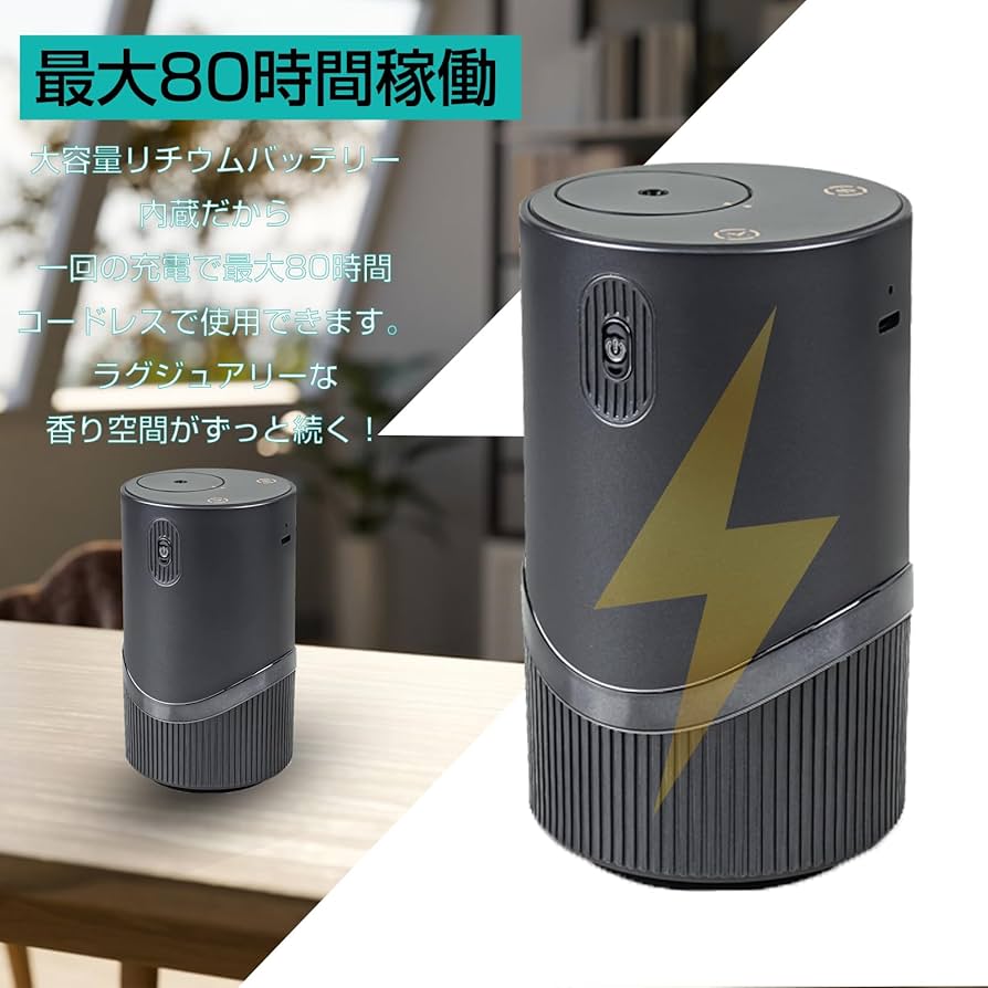 Amazon.co.jp: アロマディフューザー ネブライザー式 水なし エルエン