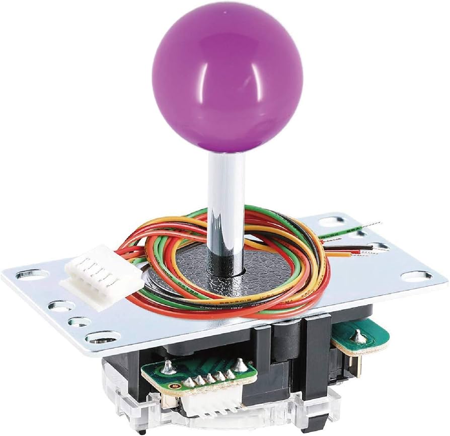 Amazon.com: SANWA JLF-TP-8YT Arcade Joystick (Purple Ball Top