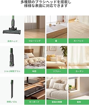 Amazon.co.jp: 掃除機 コードレス【45KPa強力吸引&自立式】V9PRO