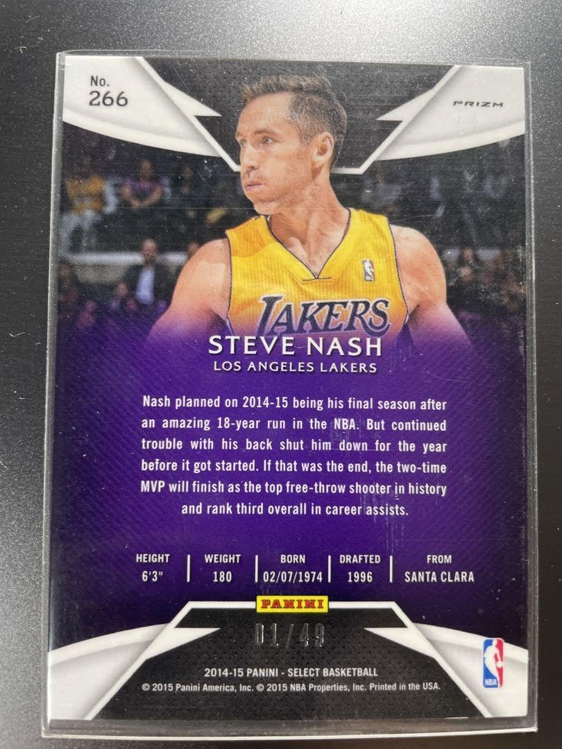 Amazon.co.jp: Steve Nash スティーブ ナッシュ 49シリ レイカーズ NBA