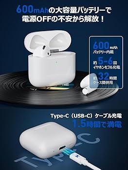 Amazon | Podick 充電ケース、Airpods 第4世代との互換性あり, Airpods