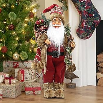 Amazon.co.jp: サンタクロース置物 18インチ スタンディング