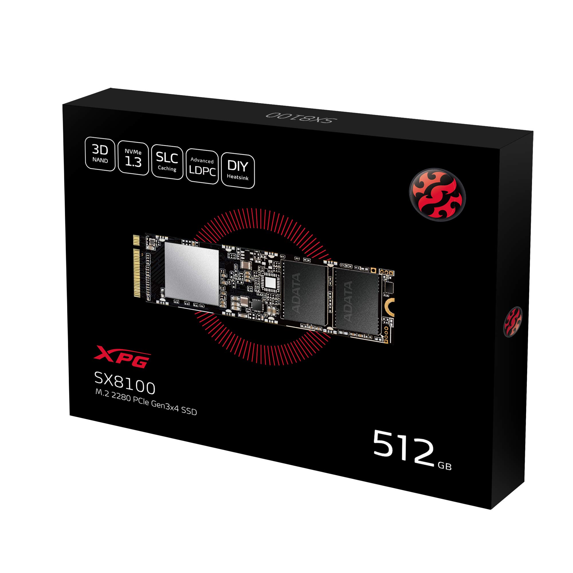 Amazon.com: ADATA XPG SX8100 512GB 3D NAND NVMe Gen3x4 PCIe M.2