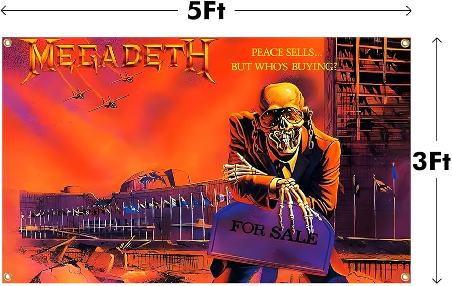 Amazon.com: Megadeth Rust in Peace Poster Funny Flag Music
