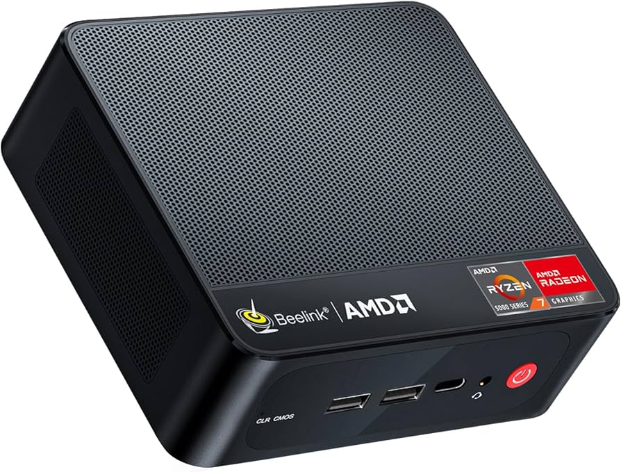 Beelink Mini PC SER5, AMD Ryzen 5 5500U (até 4,0 GHz, 6C/12T