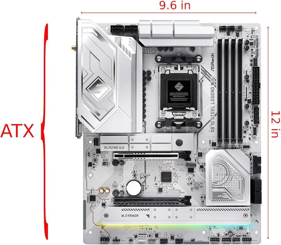 ASRock X870 Steel Legend WiFi 7 AMD Ryzen Socket AM5 ATX