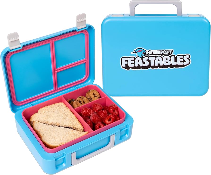 Amazon.com: Mr. Beast Feastables Adjustable Bento Lunchbox- BPA