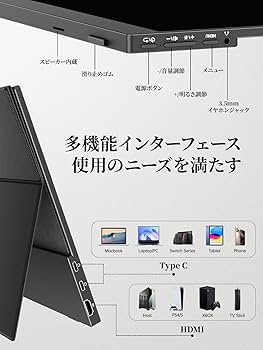 Amazon.co.jp: モバイルモニター モバイルディスプレイ cocopar 15.6