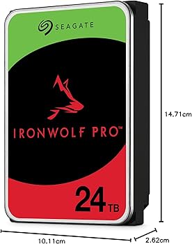 Seagate IronWolf Pro 24 TB, NAS Internal Hard Drive, 3.5 Inch