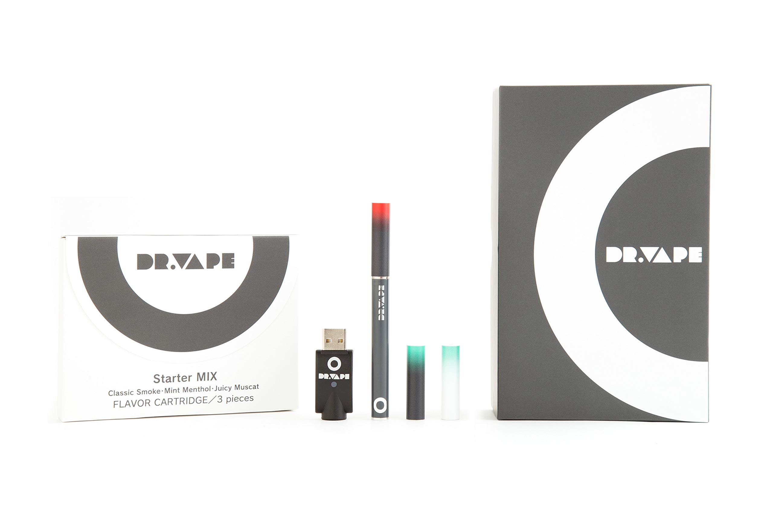 Amazon.co.jp: DR.VAPE Dr Vape Starter Kit Gray E-Cigarette [No