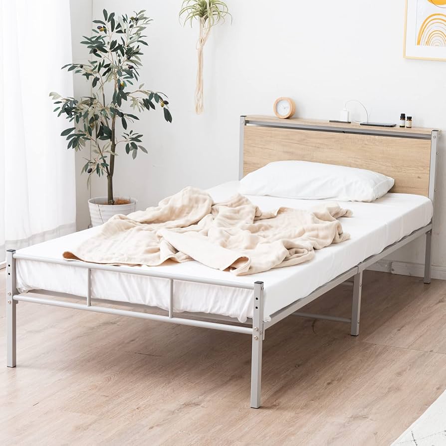 Amazon｜タンスのゲン ベッド シングル スチール パイプベッド 2口