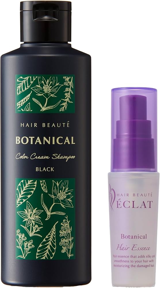 Amazon | 【セット】ボタニカルカラークリームシャンプー ブラック