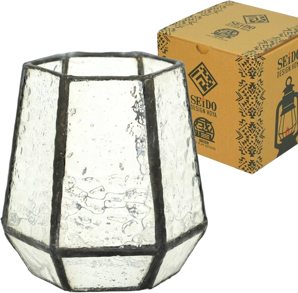 Amazon.co.jp: SEIDO ランタン ホヤ ステンドグラスホヤ デイツ