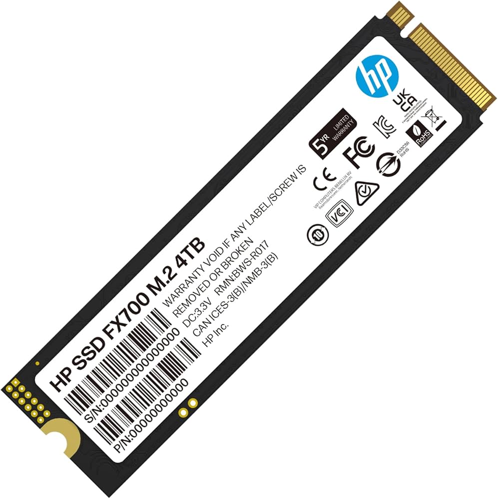 Amazon | HP FX700 4TB SSD NVMe2.0 M.2 Type 2280 PCIe Gen4×4 最大