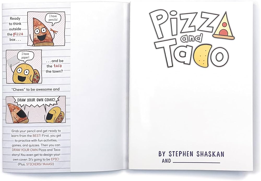 Pizza and Taco: Draw Your Own Comic!: Stickers Inside! [An