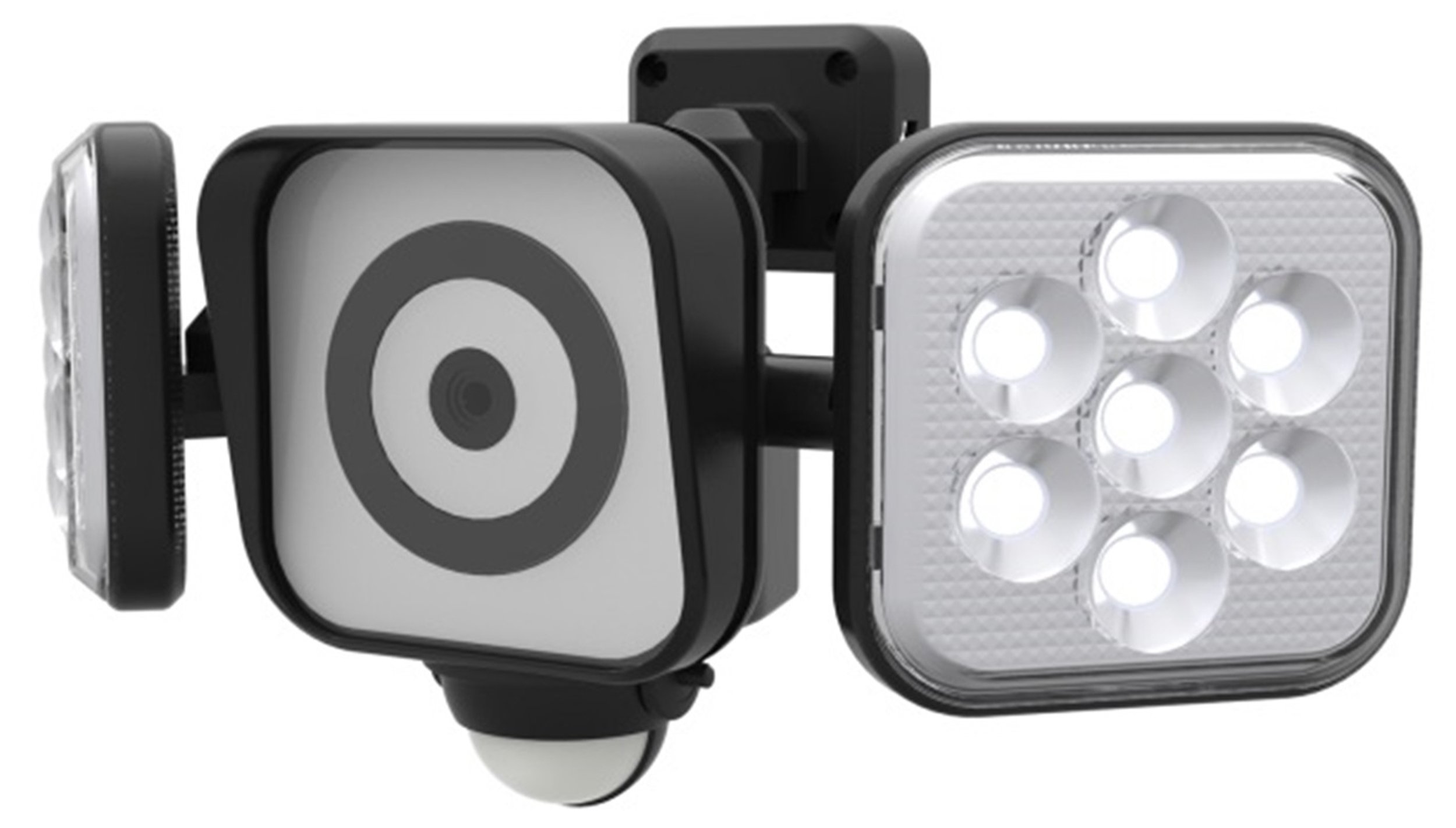 Amazon | ムサシ RITEX フリーアーム式LEDセンサーライト防犯カメラ(8W