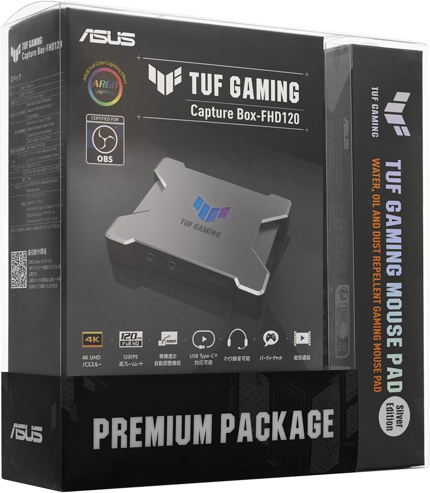 Amazon | ASUS ゲームキャプチャーボックス TUF GAMING CAPTURE BOX