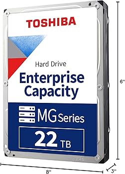 Amazon.com: Toshiba 22TB Enterprise Internal Hard Drive – MG