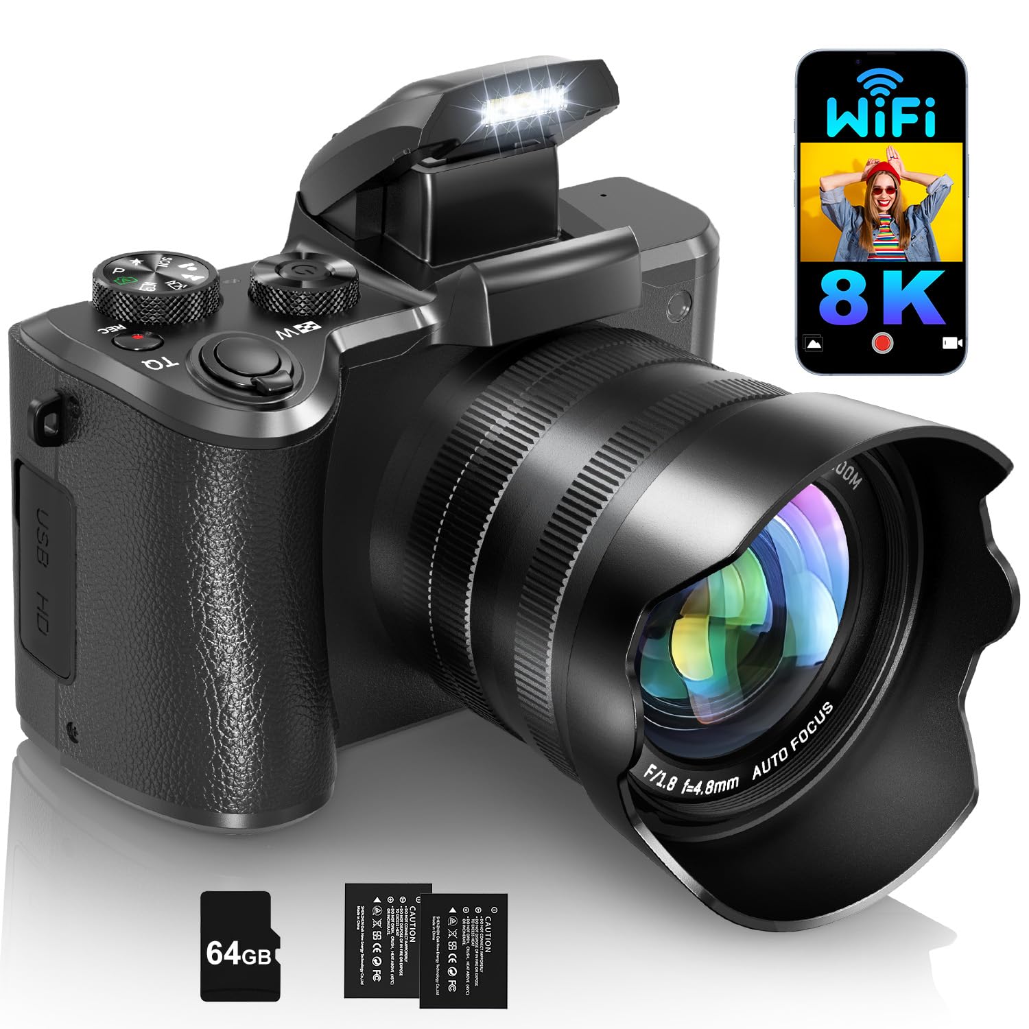 Amazon.com : IGXHAVIZ 8K Digital Cameras for Photography Autofocus