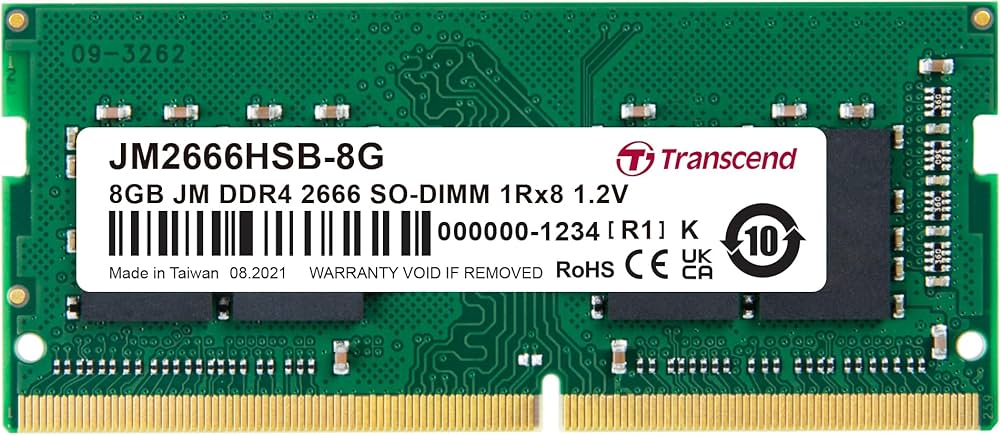 Amazon | Transcend ノートPC用メモリ PC4-21300 (DDR4-2666) 8GB