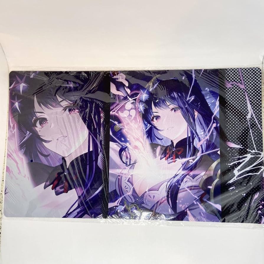 Amazon.co.jp: 原神 雷電将軍 元素爆発 プレイマット 白詰草 : おもちゃ