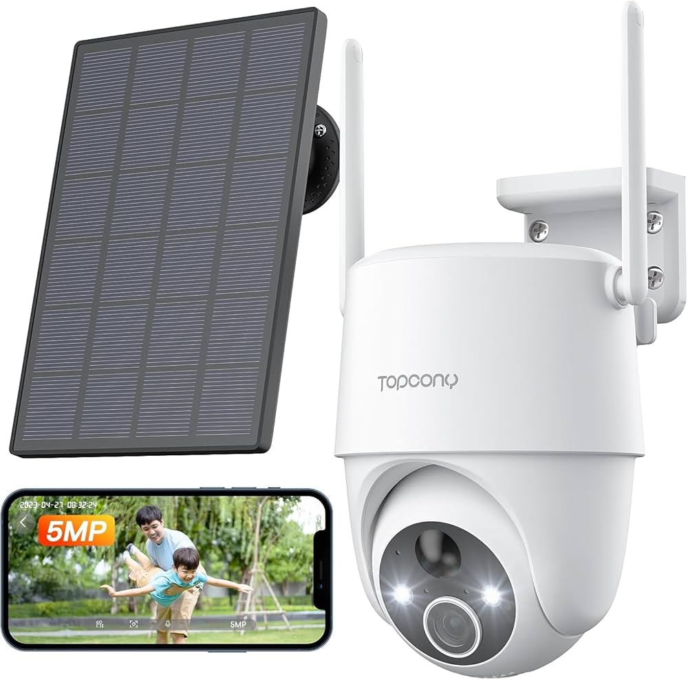 Amazon.co.jp: Topcony「クラウド無料 500万超高画素」防犯カメラ 屋外