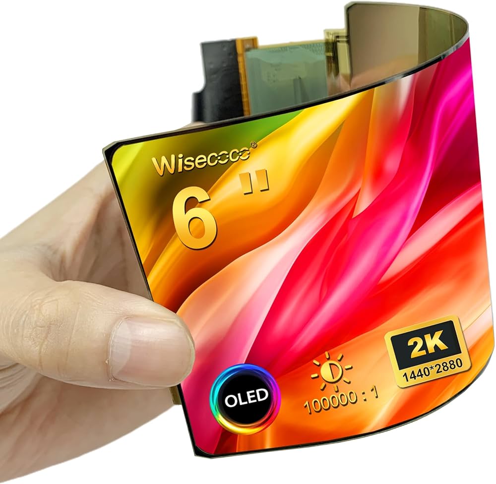 Amazon.co.jp: wisecoco 6インチ 2K 1440 * 2880 フレキシブル OLED