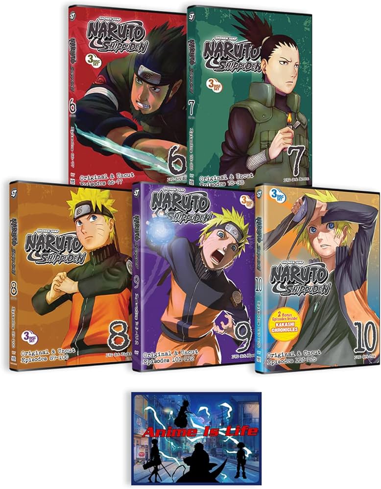 Amazon.com: Naruto DVD Collection: Set 6-10 (Episodes 66-125