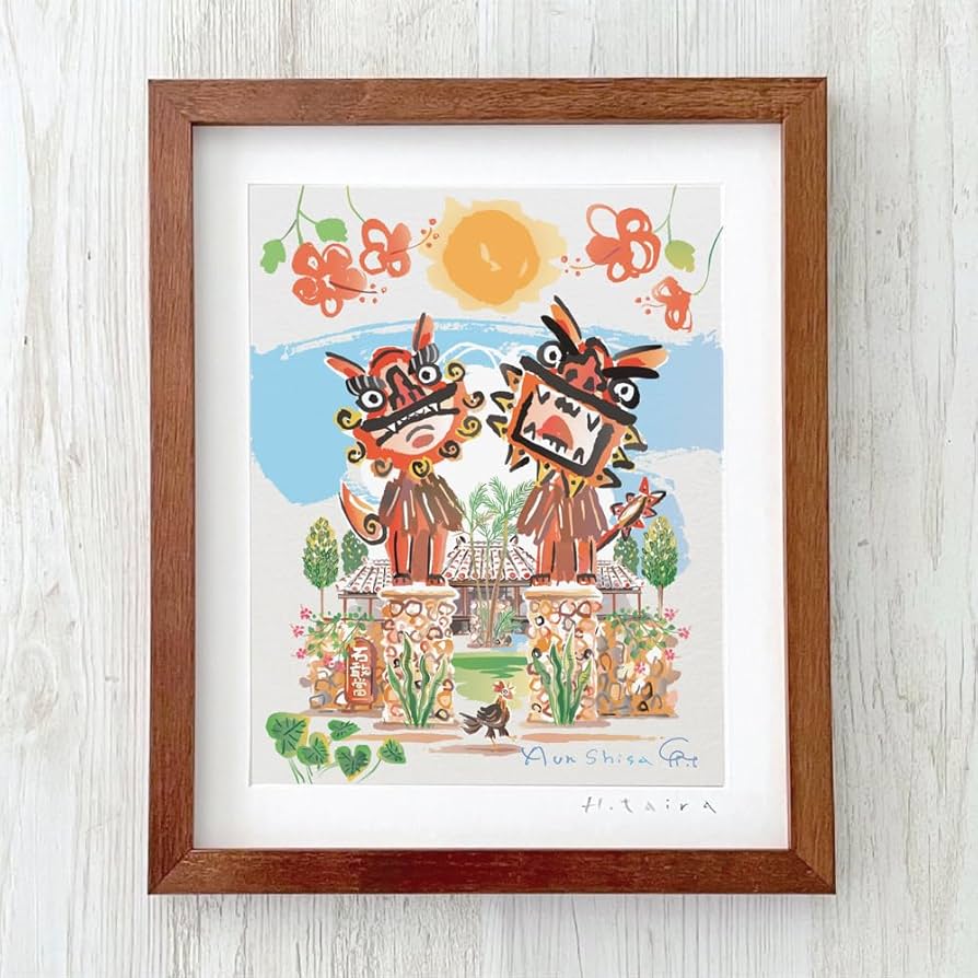 Amazon.co.jp: 絵画 壁掛け 壁飾り インテリア おしゃれ 額付き 沖縄