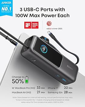 Amazon.com: Anker Laptop Power Bank, 25,000mAh Portable Charger