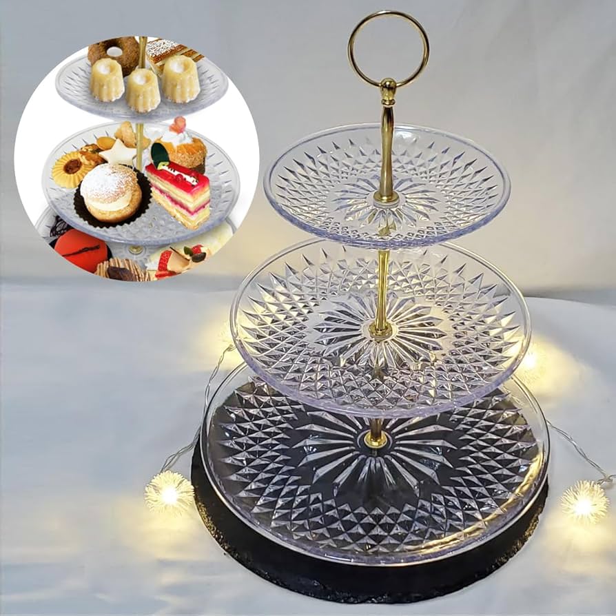 Amazon｜MMmall アフタヌーンティースタンド 3段 ケーキスタンド 3段 2