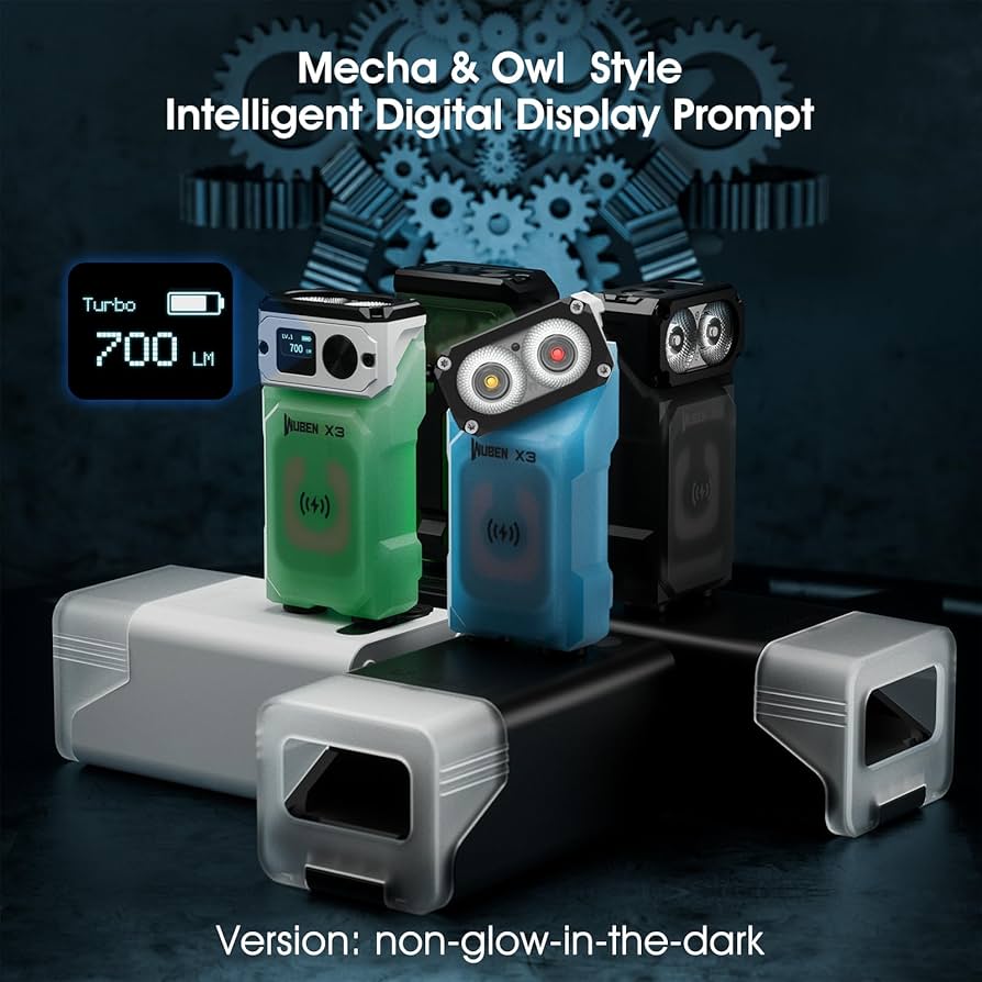 Amazon.co.jp: WUBEN X3 ミニ充電式懐中電灯 充電ベース付き 180度 EDC