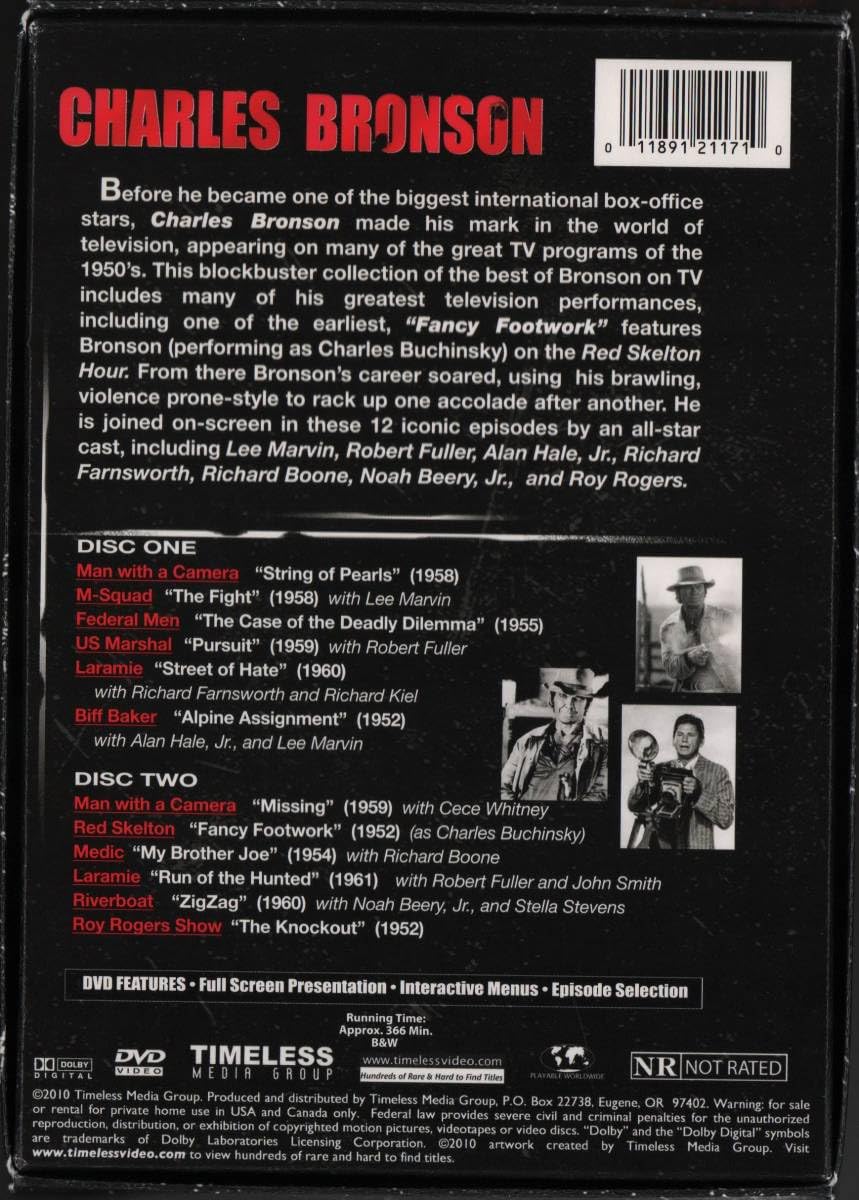 Amazon.co.jp: チャールズ・ブロンソンDVD-BOX 「Charles Bronson 1952