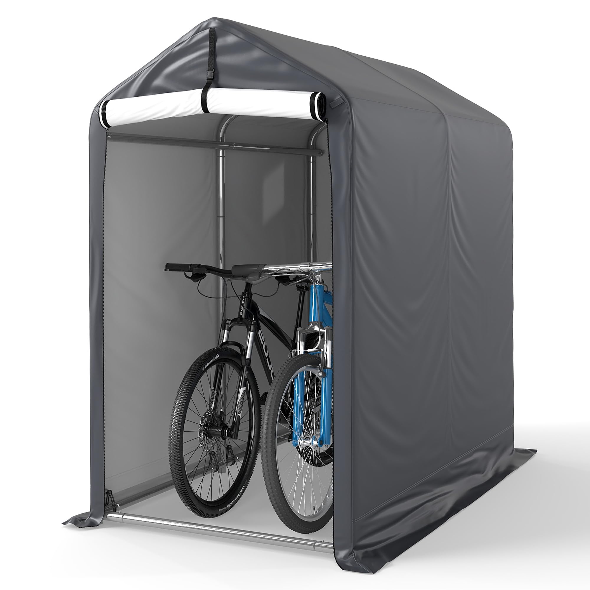 Amazon.co.jp: COVERONICS サイクルハウス 2台用 自転車置き場 屋外
