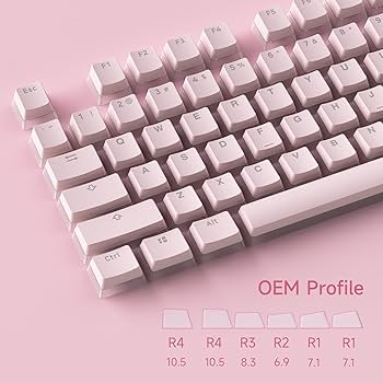 Amazon | Akko サクラゼリープリンキーキャップセット 108キー OEM