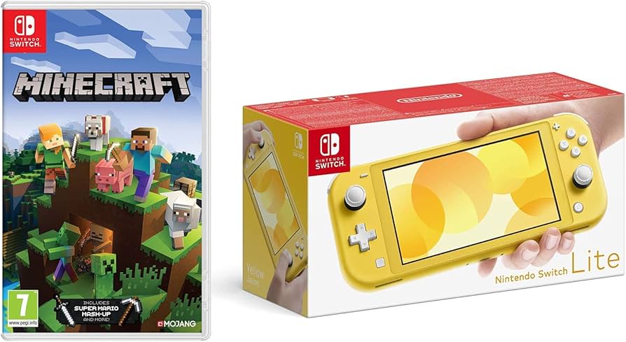 Nintendo Switch Lite - Yellow + Minecraft (Nintendo Switch